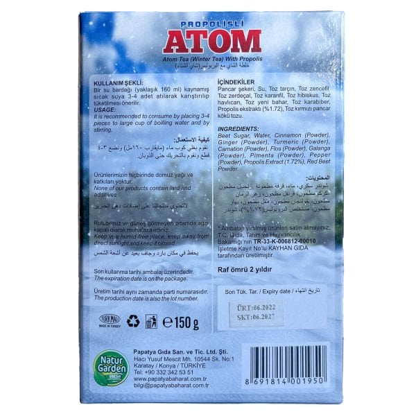 Natur Garden Propolisli Atom Çayı 150g Kış Çayı