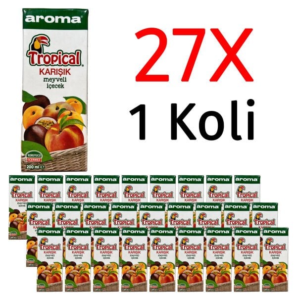 Aroma Tropical Karışık Meyve Suyu 200ml 27 Adet