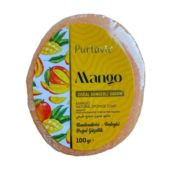 Purlavie Doğal Süngerli Sabun Mango 100g