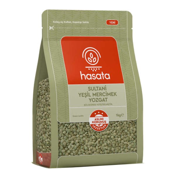 Hasata Yozgat Sultani Yeşil Mercimek 1 Kg