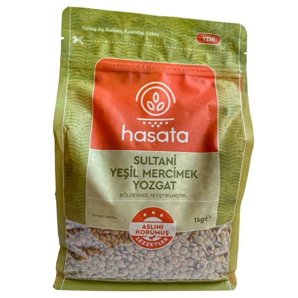 Hasata Yozgat Sultani Yeşil Mercimek 1 Kg