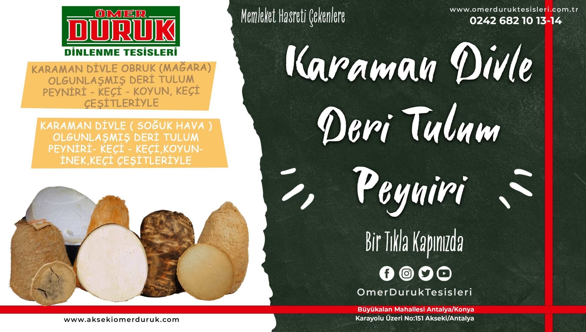 Karaman Divle Obruk Peyniri
